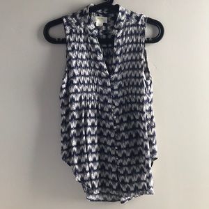 Anthropologie Sleeveless Blouse Top